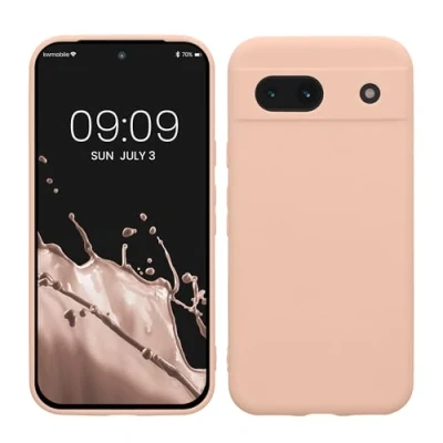 Abbildung von kwmobile Handyhülle kompatibel mit Google Pixel 8a Hülle Handy Case aus weichem Silikon in Coconut Swirl