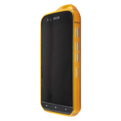 Abbildung von caseroxx TPU Hülle für CAT S61, Handyhülle mit oder ohne Displayschutzfolie (TPU Hülle, orange)
