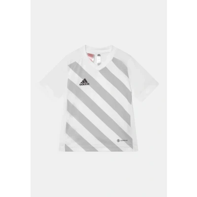 Abbildung von adidas Performance Entrada Unisex Tshirt print für Kinder, Größe: 128, White/team light grey