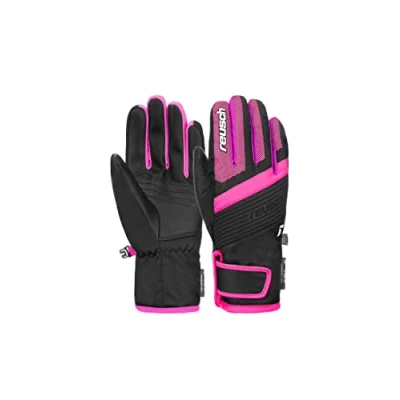 Abbildung von Reusch DUKE RTEX XT Junior Fingerhandschuh für Kinder, Größe: 4.5, black pink glo