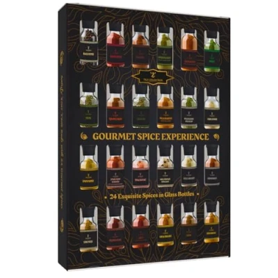 Abbildung von Gewürz Geschenk Set 24 Gourmet Gewürze zum Kochen, Grillen, Reiben, gemischte Gewürze, Kräuter, und Allzweck Würze, Kochgeschenke für Männer, Frauen, Geburtstag, Weihnachten,
