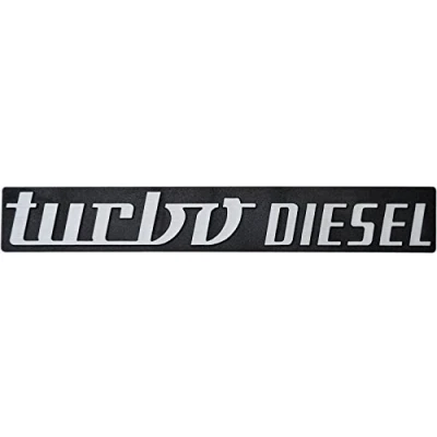 Abbildung von Richter Auto Relief Schild 3D Aufkleber Turbo Diesel 21 cm HR Art. 14474
