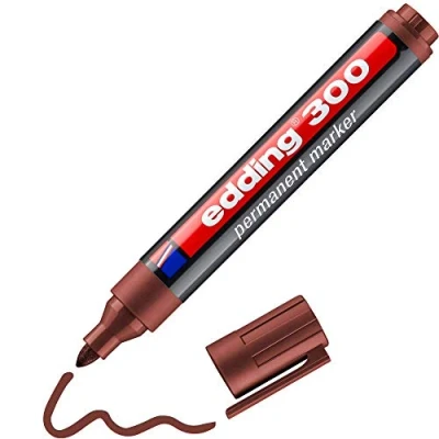 Abbildung von 10 x edding Permanentmarker 300 braun