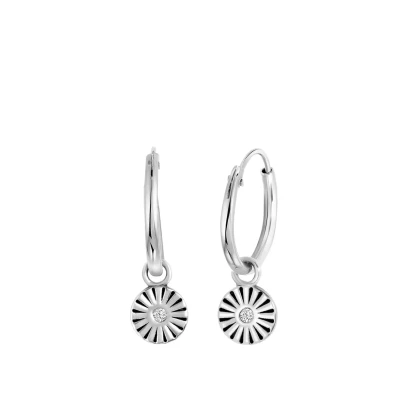 Abbildung von Lucardi Damen Ohrringe mit Plattierung Schmuck Geschenke für Frauen Silber