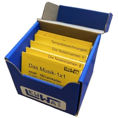 Abbildung von Das Musik 1x1 Musiknoten lesen lernen mit Karteikarten: Noten und die Grundlagen der auf Lernkarten