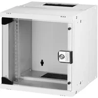 Abbildung von DIGITUS Netzwerk Schrank 10 Zoll 6 HE Wandmontage unmontiert HxBxT 324x316x298mm Traglast 30kg Nutztiefe 254mm IP20 Schutzklasse SOHO Pro Serie Grau
