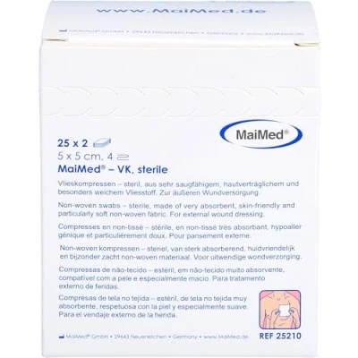 Abbildung von Vlieskompressen Steril 5x5 cm 25X2 St