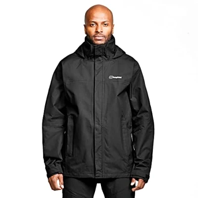 Abbildung von Berghaus RG Alpha 2.0 Regenjacke / wasserabweisende Jacke, Herren, Größe: XL, Black