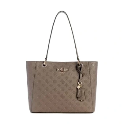 Abbildung von Guess Gerty NOEL TOTE Handtasche, Damen, Größe: One Size, Dark taupe
