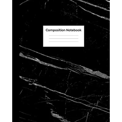 Abbildung von Composition Notebook: Wide Rule Classic Black Marble Journal for Girls, Kids, School, Students and Teachers (Wide Ruled 8 x 10, 100 pages)