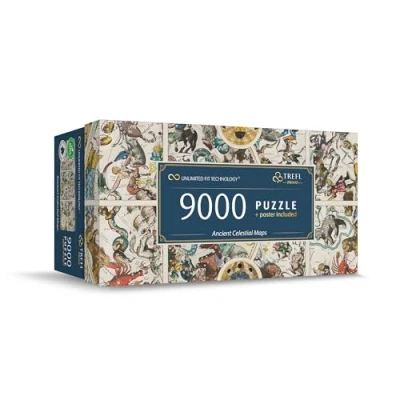 Abbildung von Trefl Prime Puzzle UFT: Ancient Celestial Maps 9000 Teile, Großes mit Einer Antiken Himmelskarte, Dickster Karton, Bio, EKO, Unterhaltung für Erwachsene und Kinder ab 12 Jahren
