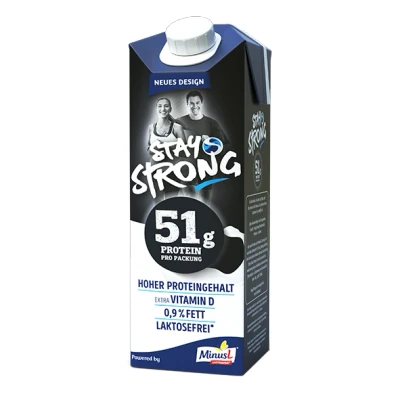 Abbildung von Minus L Stay Strong H Milch Hoher Proteingehalt