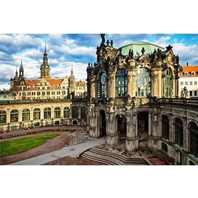 Abbildung von HMTTKPRO 5D Diamond Painting Set Dresden Altstadt Deutschland Cross Stitch Pattern Home Wall Decor 30x40 cm