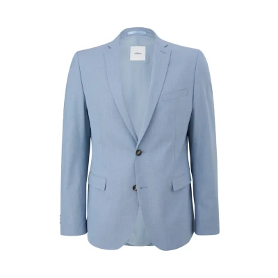 Abbildung von s.Oliver Herren 2140779 Business Anzug Jacke, 52M1 blau, 54