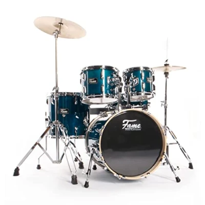 Abbildung von Fame Maple Standard Jungle Set Schlagzeug #Türkis