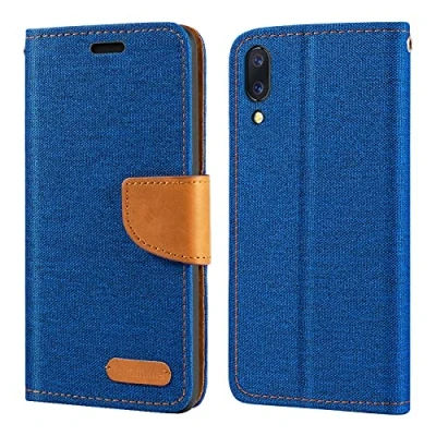 Abbildung von Umidigi One Hülle, Oxford Leder Wallet Case mit Soft TPU Back Cover Magnet Flip für Pro