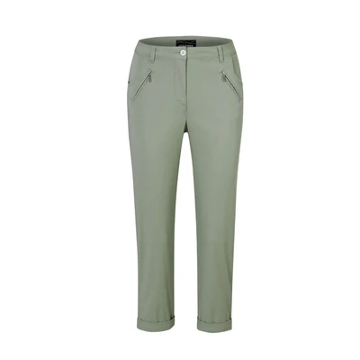 Abbildung von GOLDNER 7/8 Caprijeans Lässige Chinohose mit weichem Peach Finish