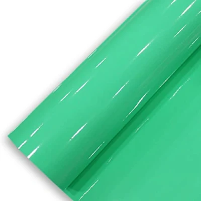Abbildung von Könighaus (5,61/m2) Türkis Glanz Autofolie 400 x 152 cm blasenfrei mit Anleitung