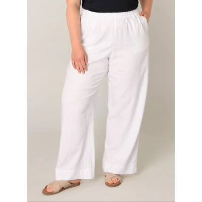 Abbildung von Base Level Curvy Leinenhose Yula