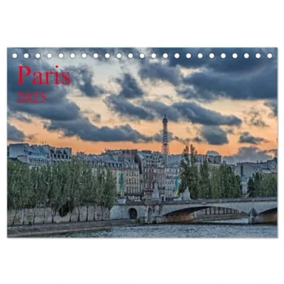 Abbildung von Paris (Tischkalender 2025 DIN A5 quer), CALVENDO Monatskalender