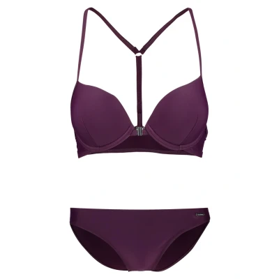 Abbildung von Bruno Banani Alexa PUSH UP SET Bikini, Damen, Größe: 42xC, Bordeaux