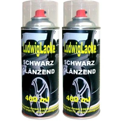 Abbildung von Standardspray 3 Lackspray Schwarz glänzend 400 ml je Spraydose