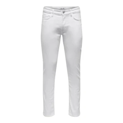 Abbildung von Only &amp; Sons Onsloom Jeans Slim Fit, Herren, Größe: 33x30, White denim
