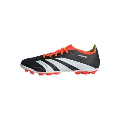 Abbildung von adidas Unisex Predator League 2G/3G Artificial Grass Football Boots Fußballschuhe, Core Black/Cloud White/Solar Red, 46 2/3 EU