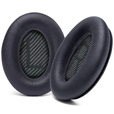 Abbildung von WC Wicked Cushions Ersatzohrpolster Kompatibel mit Bose QuietComfort 35 (QC35) &amp; 35ii (QC35ii) Kopfhörern mehr Verbesserter Komfort Haltbarkeit Black