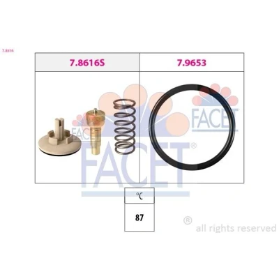 Abbildung von Thermostat, Kühlmittel FACET 7.8616