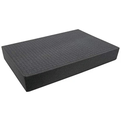Abbildung von HMF 1456 80 Rasterschaumstoff Würfelschaum 345 x 550 mm Double Size Koffereinlage Tabletop Höhe: