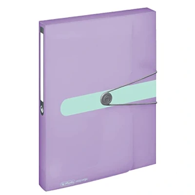 Abbildung von Herlitz 11408994 Sammelbox, A4, PP Folie flieder, transparent