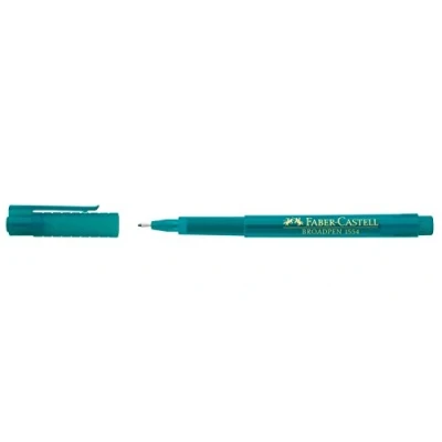 Abbildung von FABER CASTELL 155456 Fineliner Broadpen 1554, 0,8 mm, türkis, 1 Stück