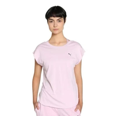 Abbildung von Puma Studio Foundations TEE Sport Tshirt, Damen, Größe: Large, Grape mist