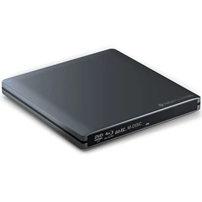 Abbildung von techPulse120 USB 3.0 3D Externer Blu Ray Brenner Burner M Disc BDXL Superdrive Blueray Rom Laufwerk BD DVD CD Slim für Computer PC Notebook Ultrabook Windows MacOS Apple iMac MacBook Pro Air Alu Grau