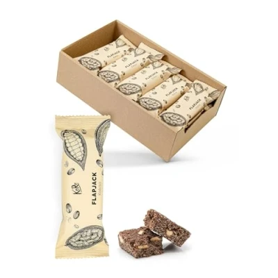 Abbildung von KoRo Bio Kakao Flapjack 15 x 60 g Energieriegel für unterwegs und nach dem Sport mit Cashewkernen Kakaostückchen vegan glutenfrei Vorteilspreis durch Großpackung