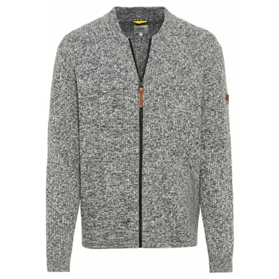 Abbildung von camel active AUS Einem Soften Strickjacke, Herren, Größe: XXL, Stone grey
