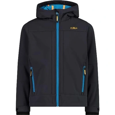 Abbildung von CMP KID Jacket FIX HOOD Unisex Softshelljacke für Kinder, Größe: 128, Antracite/reef