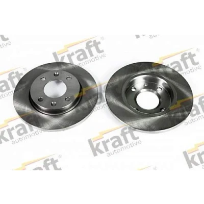 Abbildung von KRAFT 6045770 Bremsscheibe 247, 247,5 13,0 4 voll PEUGEOT: 206 Schrägheck, SW, 206+ CITROËN: Xsara Coupe