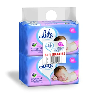 Abbildung von LULA Feuchttücher mit ALANTOIN 72pcs 3pcs + 1pcs gratis