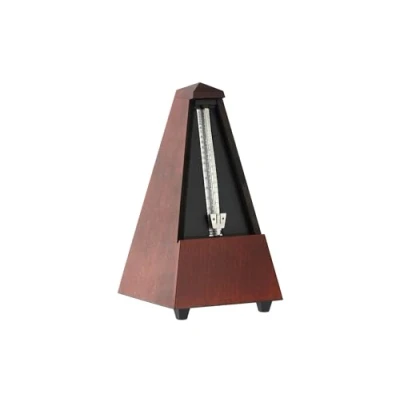 Abbildung von Wittner Metronom 801M Holzgehäuse ohne Glocke Taktell Pyramidenform mahagonifarbig matt