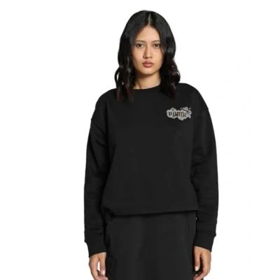 Abbildung von Puma Class ACT CREW Sweatshirt, Damen, Größe: Medium, Black