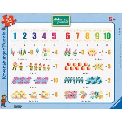 Abbildung von Ravensburger Zahlen und Mengen, 52 Teile Puzzle