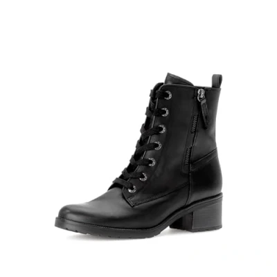 Abbildung von Gabor Schnürstiefelette, Damen, Größe: 39, Zwart Schuhe