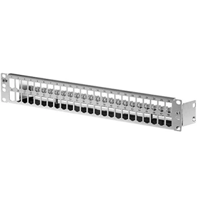 Abbildung von BTR E DAT modul Modultraeger 48tlg 1,5HE Edelstahl für 48 einzelgeschirmte Module Ausfuehrung
