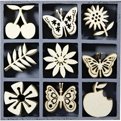 Abbildung von Knorr Prandell 2118521108 Holzornamentbox, Motiv Obst, Schmetterlinge, Blumen