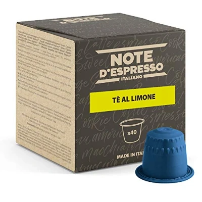Abbildung von Note D&#039;Espresso Zitronentee Kapselmaschinen ausschließlich kompatibel mit NESPRESSO 40 caps