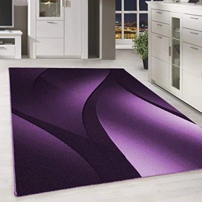 Abbildung von Carpettex Designteppich Ombre Design, Rechteckig, Höhe: 6 mm, Kurzflor Teppich Wohnzimmer Abstrakt Wellen Design Pflegeleicht