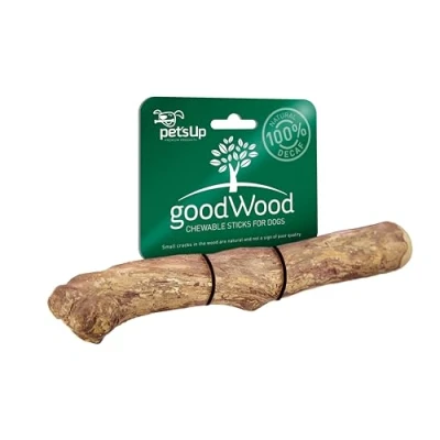 Abbildung von PET&#039;S UP GOODWOOD Kauknochen L Kaffeeholz für große Hunde natürliche Zahnpflege, beugt Zahnstein &amp; Zahnfleischerkrankungen vor 100% natürlich koffeinfrei vegan handgemacht langlebig