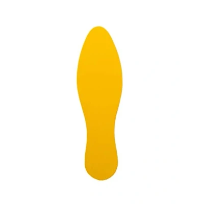 Abbildung von Tarifold Pro Fußbodensymbol &#039;Fuß&#039; 28x8,4cm gelb